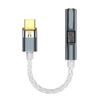 HIFI USB TypeC Headphone Adapter Amplifier 3.5mm Auditory for Smartphones Laptops and PC Type C Auditory Upgrades