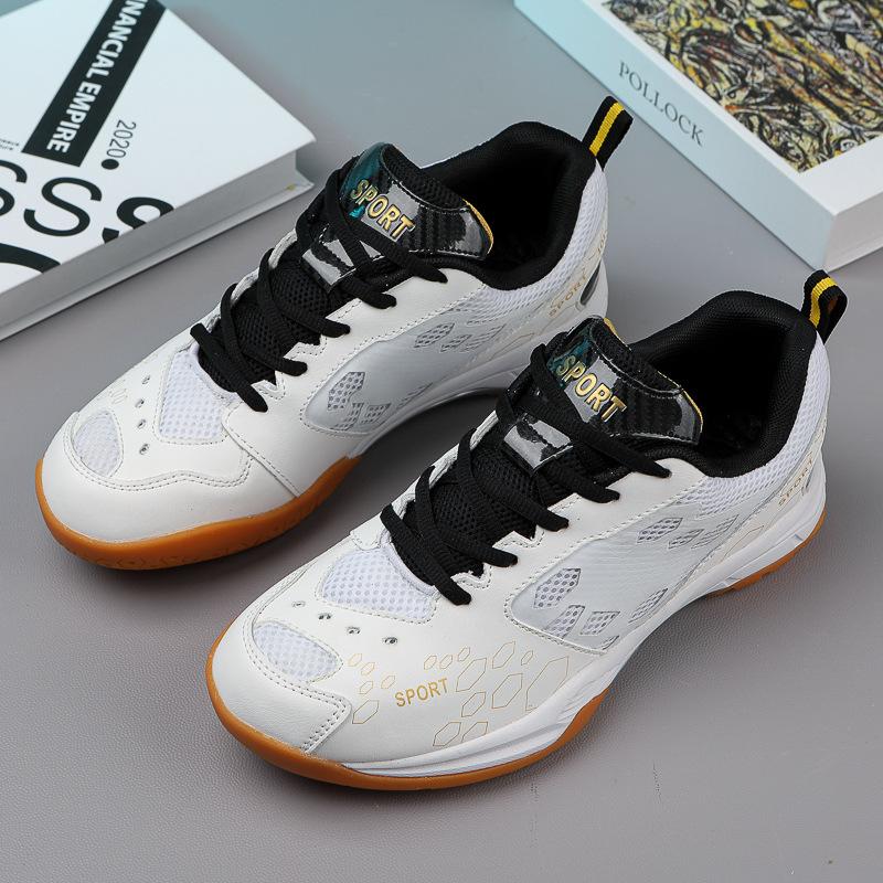 

Men s professional badminton shoes breathable, non-slip and wear-resistant youth training shoes volleyball shoes large size tennis shoes 46