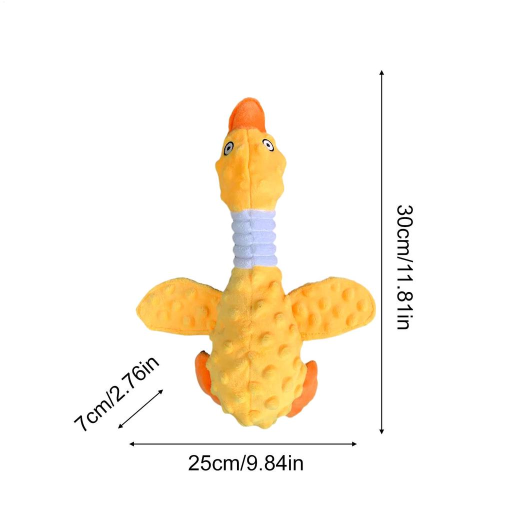 Dog Chewing Toy Squeaky Bite-Resistant Entertainment Bird-Shaped Plush Dog Chew Toy For Small Medium Large Breeds Backyard