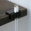 Clip Organizzatore Cavi Stampata 3D per Scrivania, Supporto Cavi di Ricarica Multi-Slot, Gestione Cavi USB, Supporto Cavi per Bordo Scrivania per Casa e Ufficio