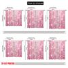 2D flat printing 2pcs Curtain Pink Starry Sky Versatile Polyester Fabric  Without Electricity Versatile Perfect for room decor