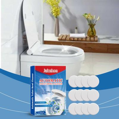12PCS Toilet Bowl Cleaning Effervescent Tablets Household Descaling And Deodorizing Cleaning Tablets Toilet Cleaning Is Magical