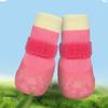 4Pcs/Set Anti-Dirty Adjustable Puppy Mesh Shoes Non-Slip Dog Shoes Wear Resistant Waterproof Dog Foot Cover Pet Supplies