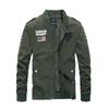 Men's Flight Suit Casual Cotton Jacket Washed Stand-up Collar Embroidered Jacket Men's Autumn Top