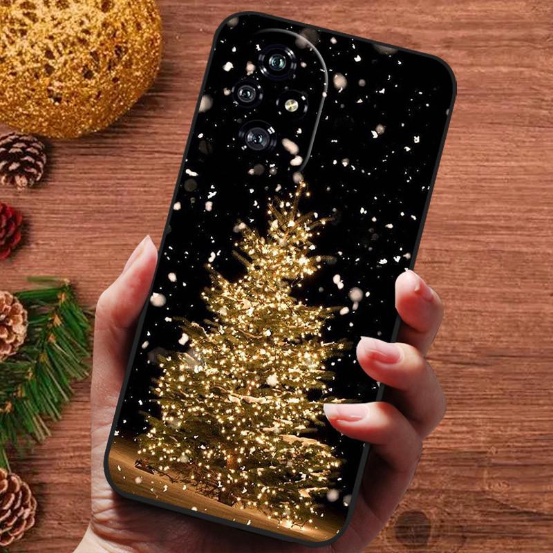 Christmas Silicone Soft Case for Honor 200 Pro 200 Lite 5G 90 Smart X5B Plus Cover Bumper for Honor X6B X6A Cute Bumper Funda