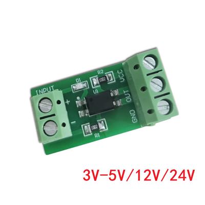Optocoupler Isolation Module Isolated Board 817 3V-5V 12V 24V 1 Channel No Din Rail Holder PLC Processors Drive Motor Board