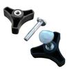 2pcs Handle Bar Wheel Knob Bolt For Honda Lawn Mower Garden Power Tools Replacement Triangle Handle Knob Nut Screw Bolt Parts