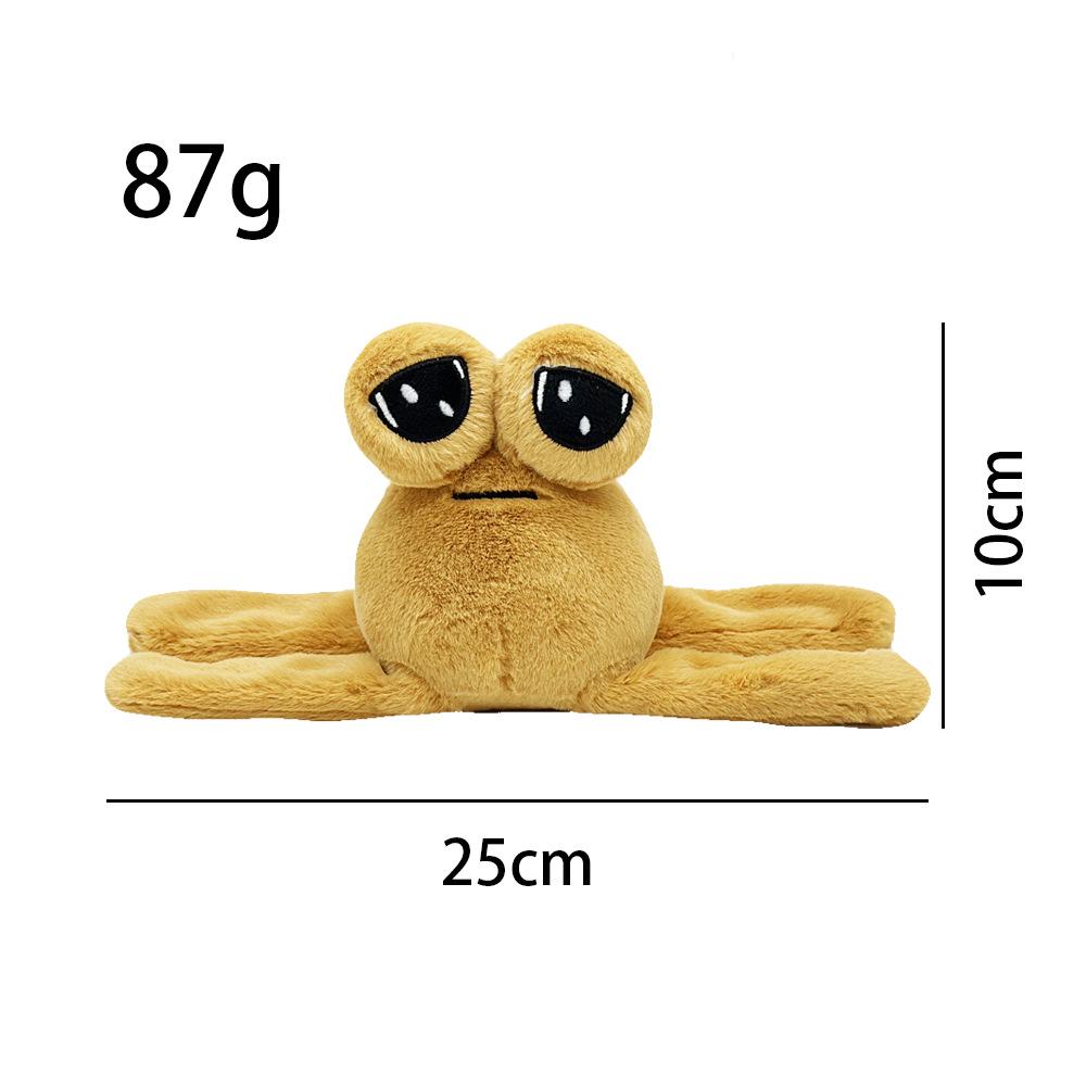 Alien Pou Plush Cartoon Pillow with Big Eyes - Cute & Funny 3D Doll