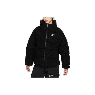 Ropa deportiva para mujer Therma-FIT City Series Chaqueta de plumón Sherpa Negro Blanco DV6676-010