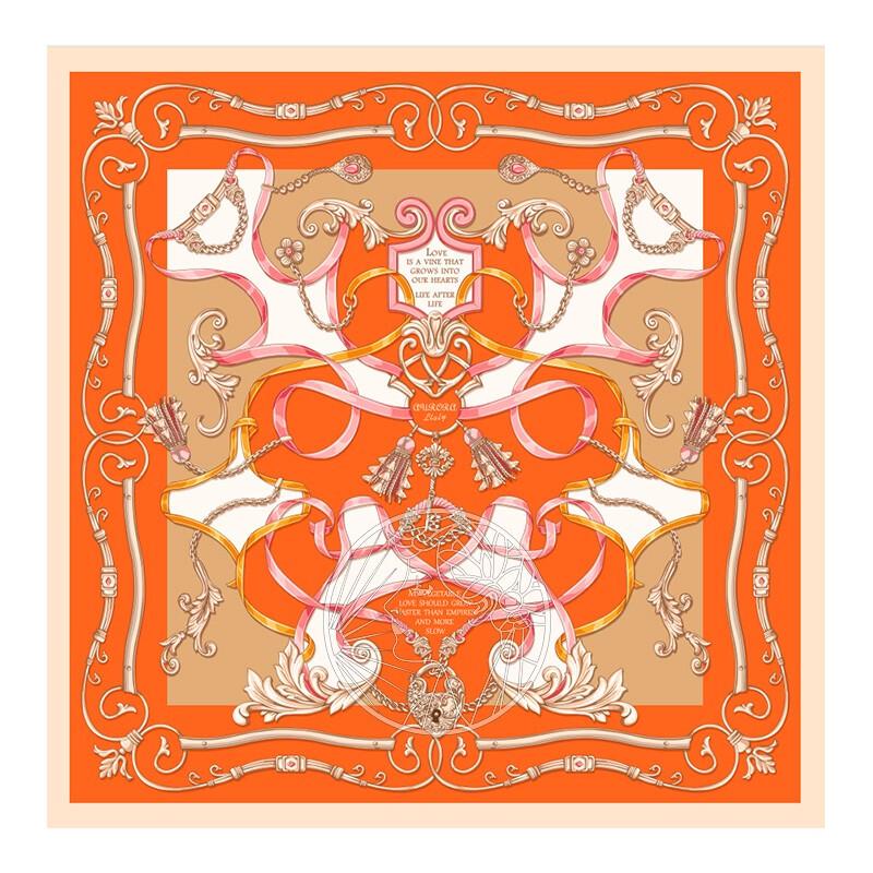 ITARORA Aurora Love Letter Silk Scarf & Brooch Set