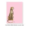 Large French Pink Coquette Wall Arts, Leopard, Femina, BABY Word Prints Posters, Minimalism Fashion Canvas Painting, NO Frame