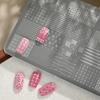 Reusable Stainless Steel Manicure Stencil with Timelesses Lace Pattern Suitable for Bridal or Party Nail Designs