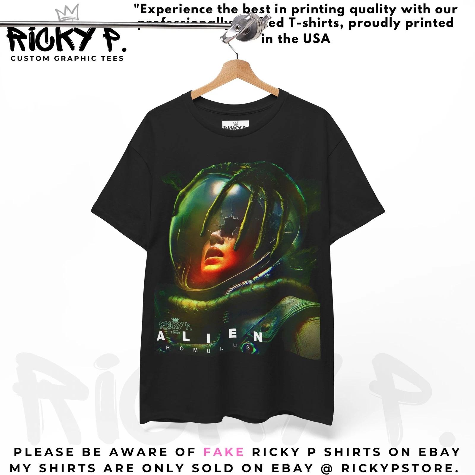 Alien Romulus 2024 By Ricky P 100% Cotton T-shirt Mens Tees Top Unisex Heavy Cotton Tee S