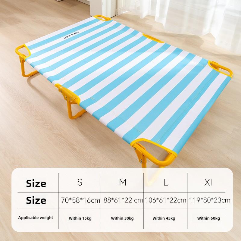 Dogs Camp Bed Summer Breathable and Moisture-proof Stable Large Dog Bed Foldable Wear-resistant Dog Accessories Products