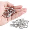 20Pcs Self Tapping Screws Eyes Bolts Heavy Duty Stainless Steel Eyes Screw Metal Small Tapping Screw Hook Rings Enduring
