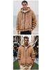2024 Winter Double-sided Fleece Youth Hooded Sweatshirt - Men's Lambswool Pullover Jacket (Thickened)