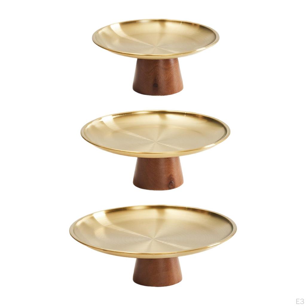 Pedestal Fruit Bowl Decorative Multifunctional Aesthetic Snack Candy Storage Tray Plate