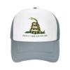 Individuelle Gadsden Flagge 'Don't Tread On Me' Baseballkappe Unisex Damen Personalisierbar Verstellbar Truckerhut Sport Snapback Papa Hüte