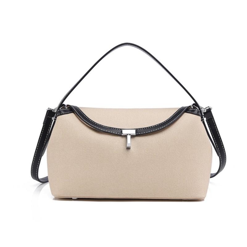 Stylish Vintage-Inspired PU Tote Bag Women Large Capacity Minimalist Commuter Shoulder In Neutral Bold Colors
