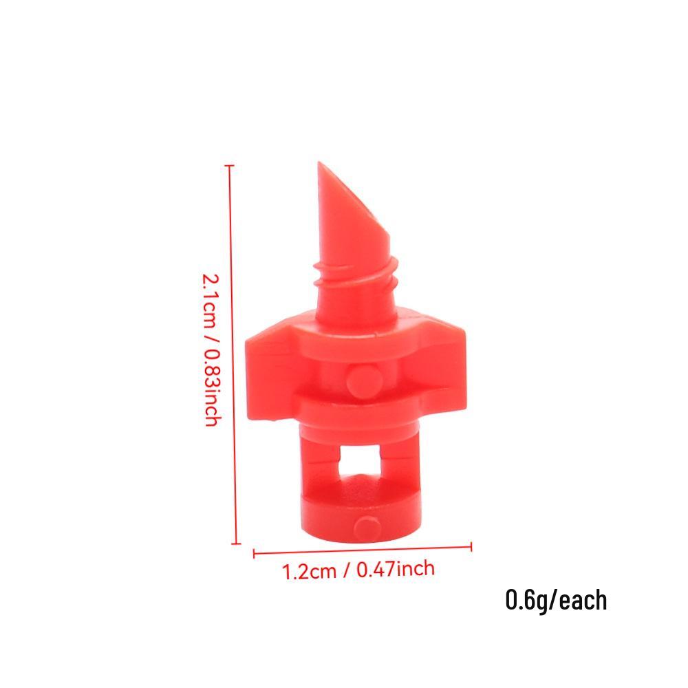 Multicolor Atomizing Micro-Sprinkler Nozzle (Blue 90°, Green 180°, Red 360°) for Lawn & Tree Cooling