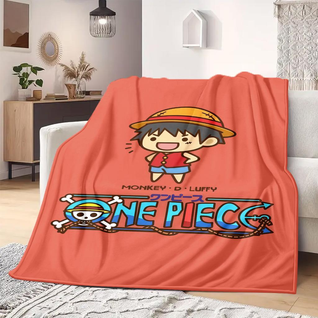 ONE PIECE Print Blanket Warm Comfortable Flannel Blanket Suitable for Bedrooms,Sofas, Beds,Chairs,Travel -QIAO82
