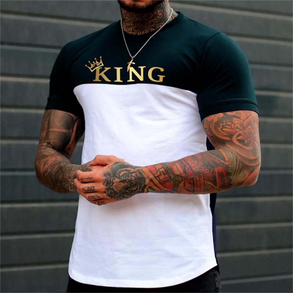 Summer 3D Printed Short Sleeved Sportswear King K/Spade A Pattern Men's T-shirt