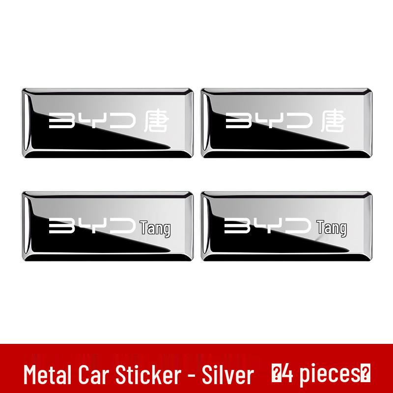 Decorative Metal Emblem Sticker for BYD Tang EV/PRO/PLUS/L Cars - Modified Door Handle Design