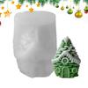 Christmas Candle Molds Pine Cone House Candle Wax Moulds Handmade Soap Mould For Epoxy Resin Plaster Soap Party Planners Art