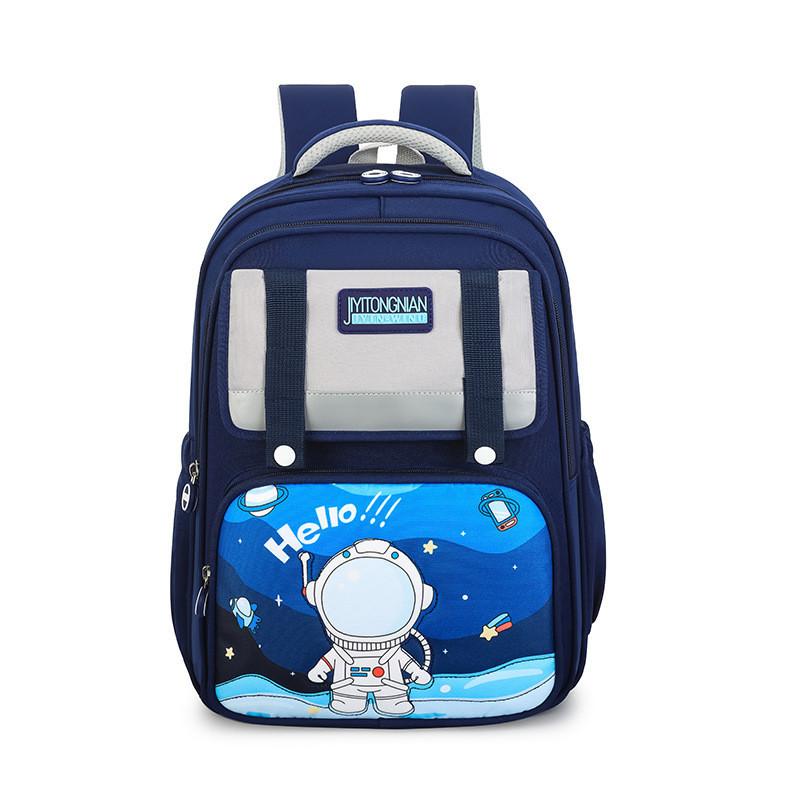 Colorful Children s Backpack For Primary School Students Spine Protection And Lightweight синий