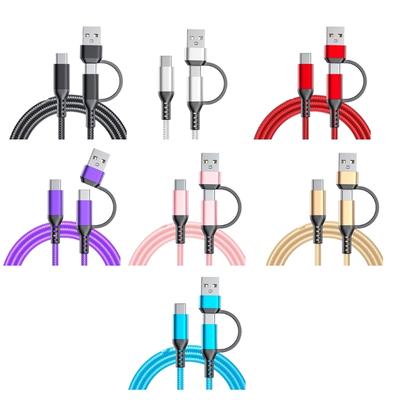 Nylon Braided USB C Data Cord Fast Charging Cable 60W Fast Speed Charging Compatible for Type C Devices 100cm