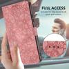 For Samsung Galaxy S24 Ultra Flip Case Cherry Blossom Pattern Leather Wallet Stand Phone Cover with Wrist Strap