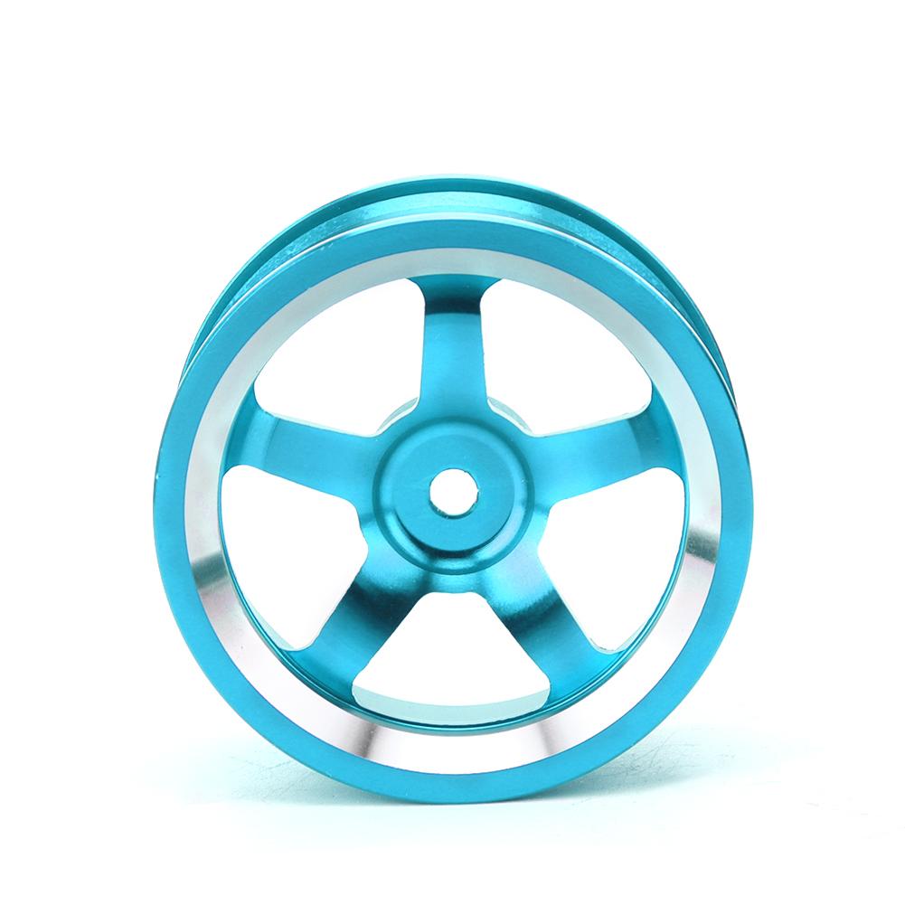 4Pcs 1/10 Aluminum Alloy Wheel Hub Accessory RC Parts Fit for HSP 94123 Touring Drift CarBlue
