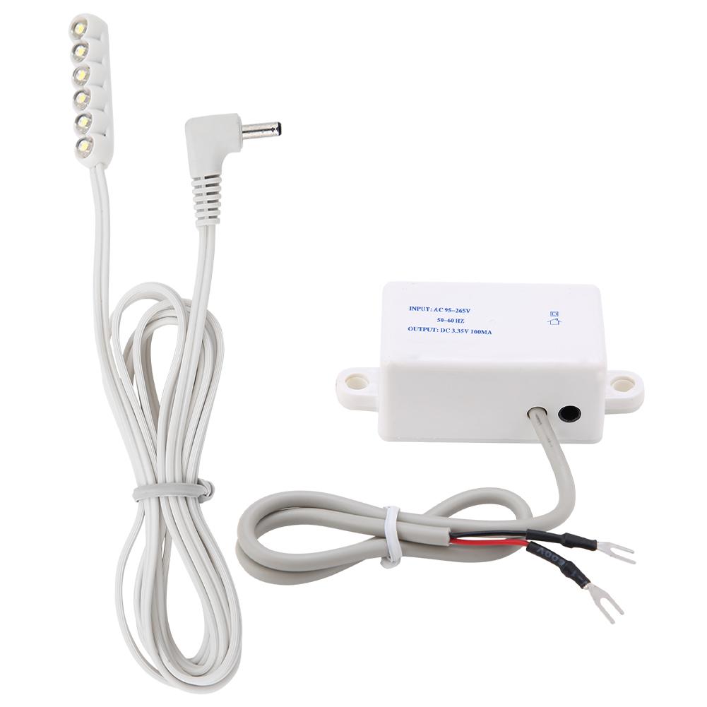 0.3W 6 LED Sewing Machine Accessory LED Working Light Magnetic Base Table Lamp CN Plug 220V