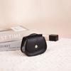 High Quality Retro Mini Crossbody Bag PU Leather Lightweight Coin Purse Solid Color Key Bag