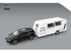Zhongyuanxing 21016FC Towable Caravan Alloy Toy Car Model with Sound and Light Features.