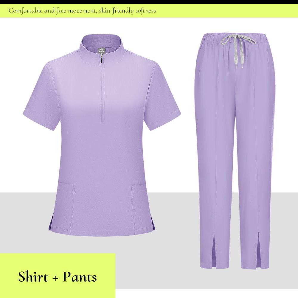 Unisex Medical Scrub Suit: Sweat-Absorbent, Breathable Surgical Gown for Nurses and Dental Hospital Staff.