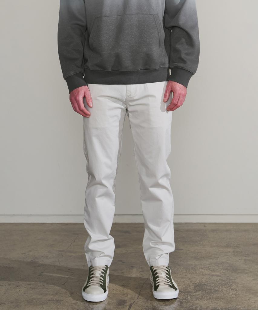 PANICALE Light Grey Regular Slim Fit Cotton Pants (Type B)