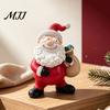 Christmas Party Table Centerpieces Santa Claus Resin Ornament, Hand Painted Festive Figurine, Vintage Durable Decor for Window Display Style
