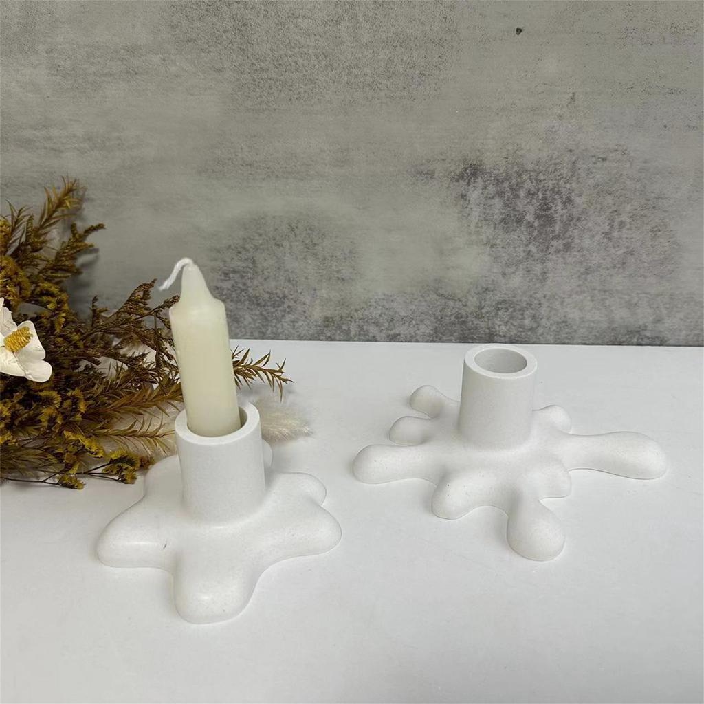 Candle Stand Mold Candlestick Holder Silicone Mold for Making Candle Holder Ornament DIY Resin Casting Molds