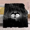 Black Dragon Decorative Flannel Blanket Dark Dragon Art Soft Warm Cozy Plush Throw -QJY