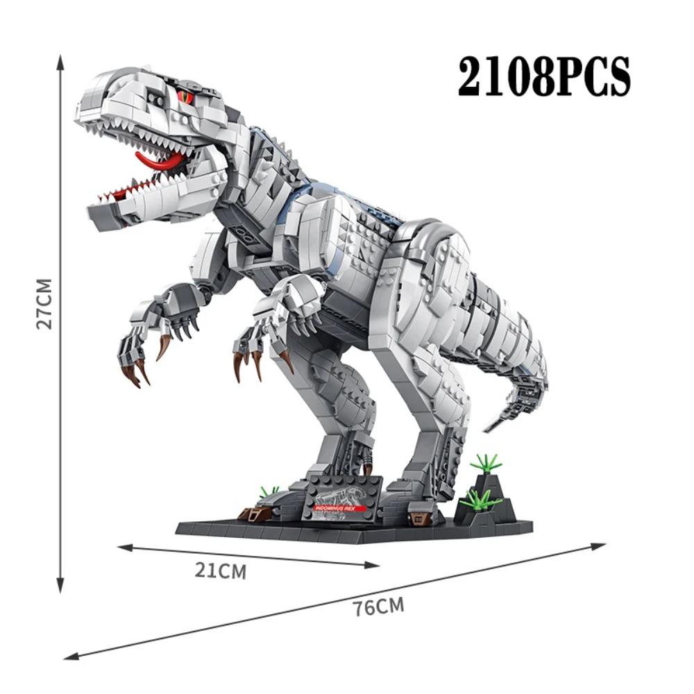 Dinosaurier Spielzeug Jurassic Park Indominus Rex Dinosaurier Welt Bausteine Mosasaurus Tyrannosaurus Steine DIY Spielzeug Kinder Geschenke