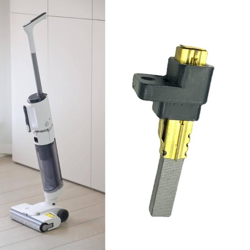 2Pieces Vacuum Carbon Brush Assembly Metal Frame Vacuum Cleaner Accessories Suitable for Efficient Cleaning Power