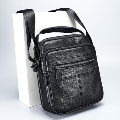 New Top Layer Cowhide Men's Shoulder Bag Trend Versatile Leather Outdoor Casual
