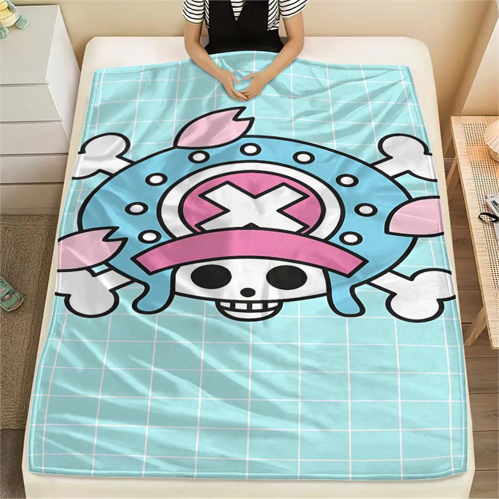 Manta de Franela con Estampado de Personaje de One Piece, Alta calidad Cómoda para Todas las Estaciones, Decoración del Hogar, Calidez y Comodidad, Perfecta para Regalos de Navidad
