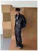 2025 Four Seasons Retro Hong Kong Style Distressed Wide-Leg Floor-Length Jeans