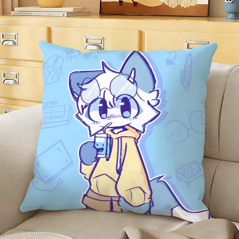 Boykisser Cushion Cover Soft Durable Reversible Pillow Cover Home Car MultiScene Daily Comfort Pillowcase
