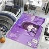 Cute y2k art pink purple anime girl hogar Bedside Rug Kitchen Bath Floor Mat Hallway Balcony Carpet Entrance Doormat Decor Home