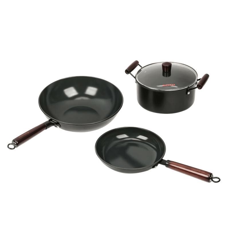 Tayohya Gold Dot Titanium Ceramic Non-stick Cookware Set
