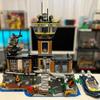 Compatible MOC Sets City Series New Police Center Prison Island Station with Speedboat Building Blocks Children's Toys Gift60419