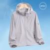 UPF10 + Japanese Retro Skin Care Ice Silk Sunscreen Clothing for Men and Women Summer Couple Sports Casual Light and Thin Hooded Anti-protection